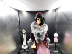 Doug James 19.5" Doll CED S Series Klub African Retro 1920s Chiffon Dress, Pumps, Jewelry, Coat, Headdress Outfit